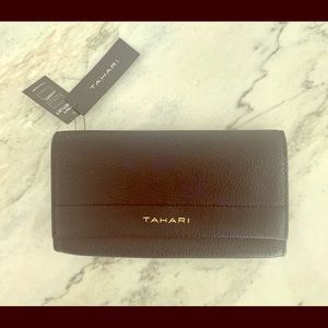 Tahari New Black wristlet or clutch